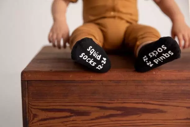 Squid Socks Coal Collection Black Bamboo Socks 3 Pack