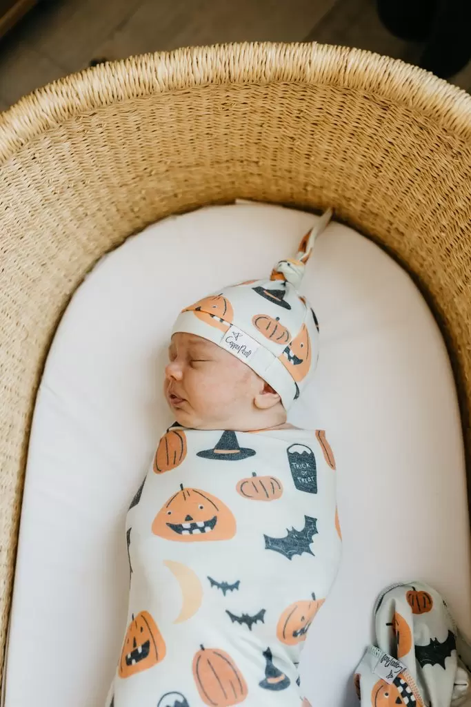 Copper Pearl Trick Top Knot Hat