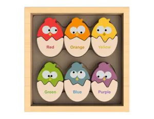 BeginAgain Toys Color 'N Eggs Bilingual Matching Puzzle