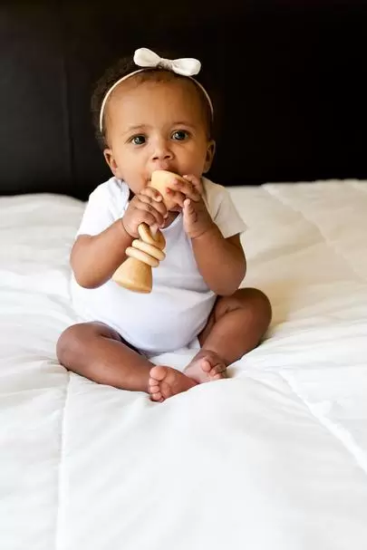 Bannor Toys Classic Rattle in Natural