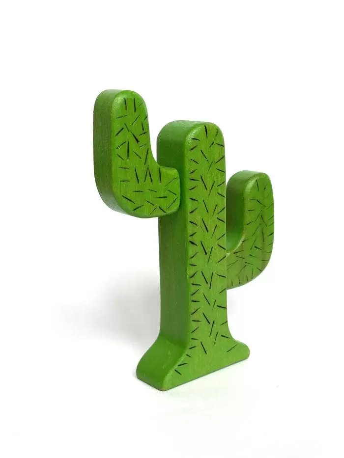 Poppy Baby Co Wooden Cactus Toy