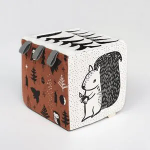 Wee Gallery Woodland Soft Block Sensory Cube
