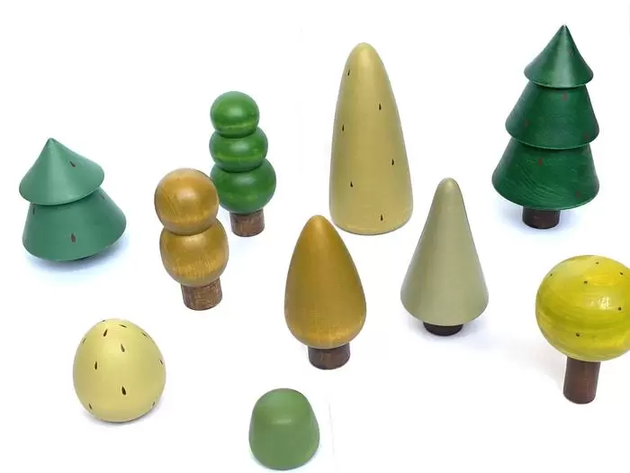 Poppy Baby Co Small Tree Figures Set of 10