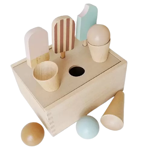 B.Baby Co Wooden Ice Cream Set
