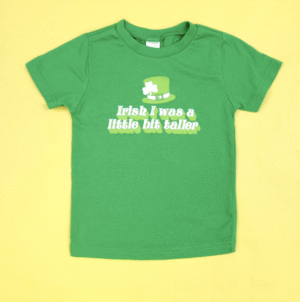 Saturday Morning Pancakes Irish I Was a Little Bit Taller Kids T-Shirt