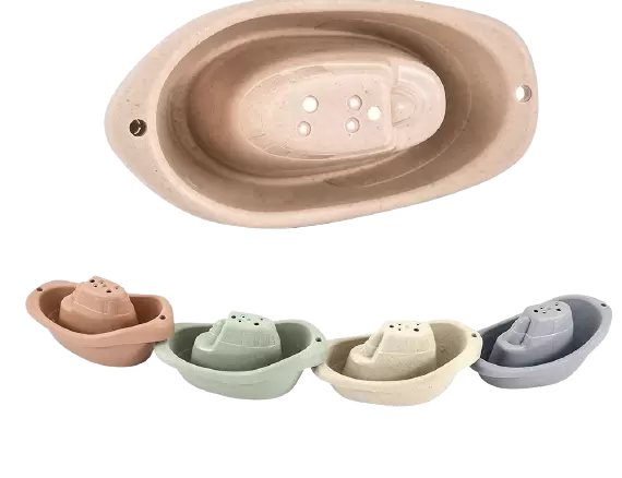 B.Baby Co Natural Bath Boat Toy