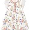 Tesa Babe Easter Garden Eyelet Flutter Sleeve Dress