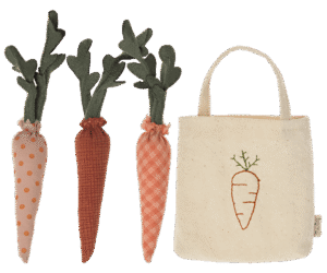 Maileg Carrots in a Shopping Bag