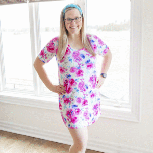 Hanlyn Collective Living My Best Life Bamboo Viscose Ladies Loungie Dress