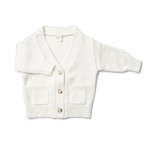 goumi Cloud Organic Cotton Knit Button-Up Sweater