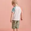 Aimama Kelvin Green Plaid Board Shorts