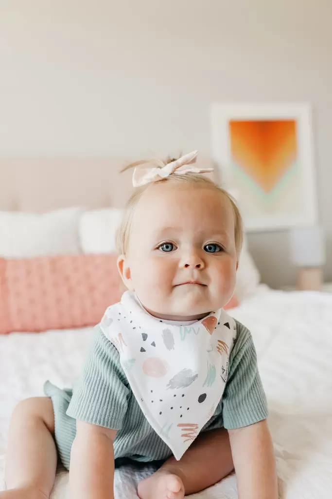 Copper Pearl Zella Bandana Bib 4-Piece Set