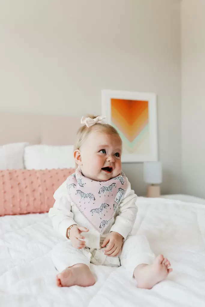 Copper Pearl Zella Bandana Bib 4-Piece Set
