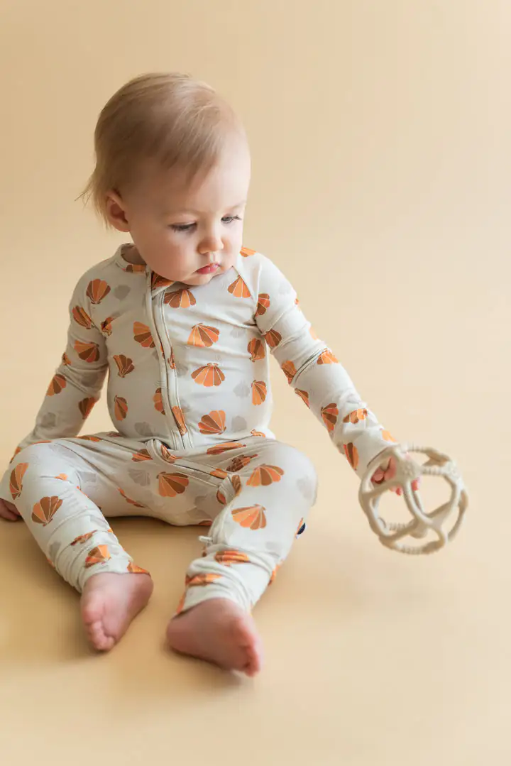 Britxon Phoenix Seashell Bamboo Viscose Zip Romper