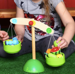 PoppyBaby Co Wooden Balance Scale Toy