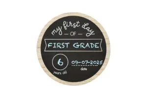 Kate & Milo First & Last Day of School Wooden Chalkboard Sign