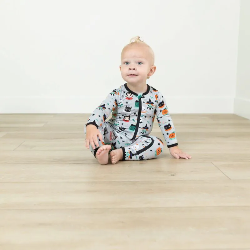 Spooky Celebration Bamboo Viscose Romper from macaron+me