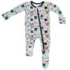 Spooky Celebration Bamboo Viscose Footie from macaron+me