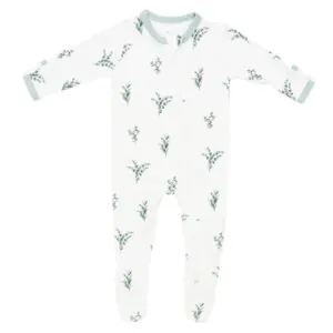 Kyte BABY Zippered Footie in Eucalyptus