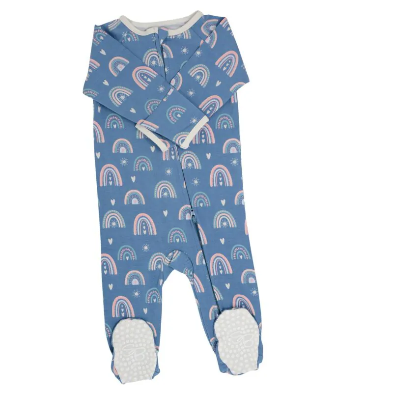 Rainbow Bamboo Viscose Footie from Sweet Bamboo