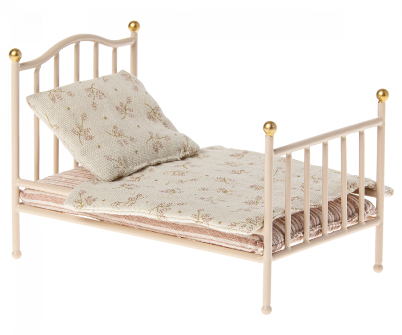 Maileg Vintage Bed for Mouse in Rose