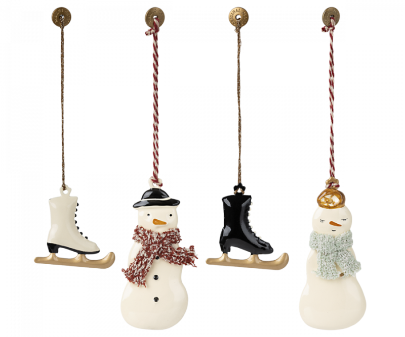 Maileg Winter Wonderland Metal Ornament Set
