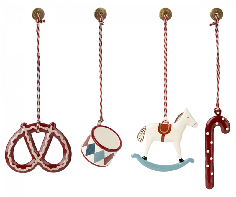 Maileg Peter's Christmas Metal Ornament Set