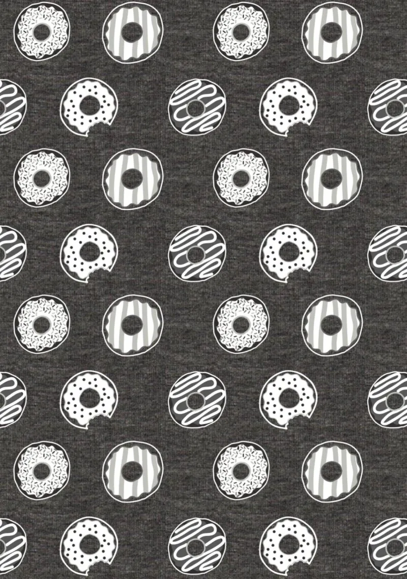 Chalkboard Donuts Bamboo Viscose Swaddle Blanket from macaron+me