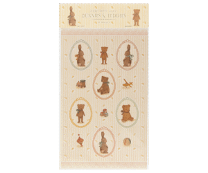 Maileg Bunnies and Teddies Sticker Sheet