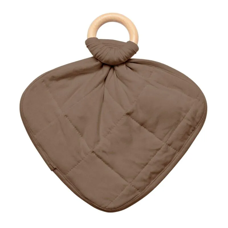 Lovey in Coffee with Removable Teething Ring from Kyte BABY