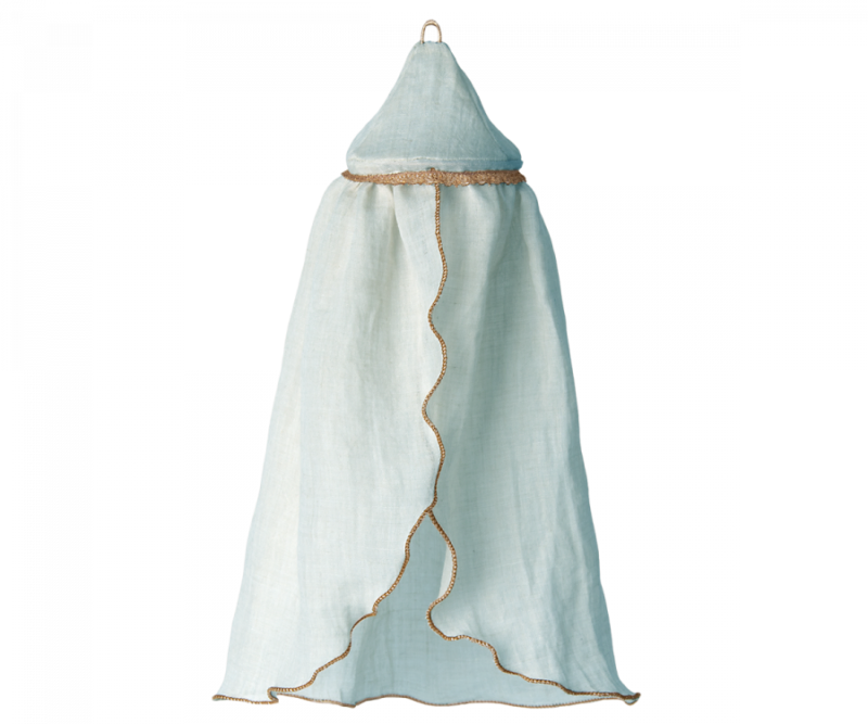 Miniature Bed Canopy in Mint from Maileg