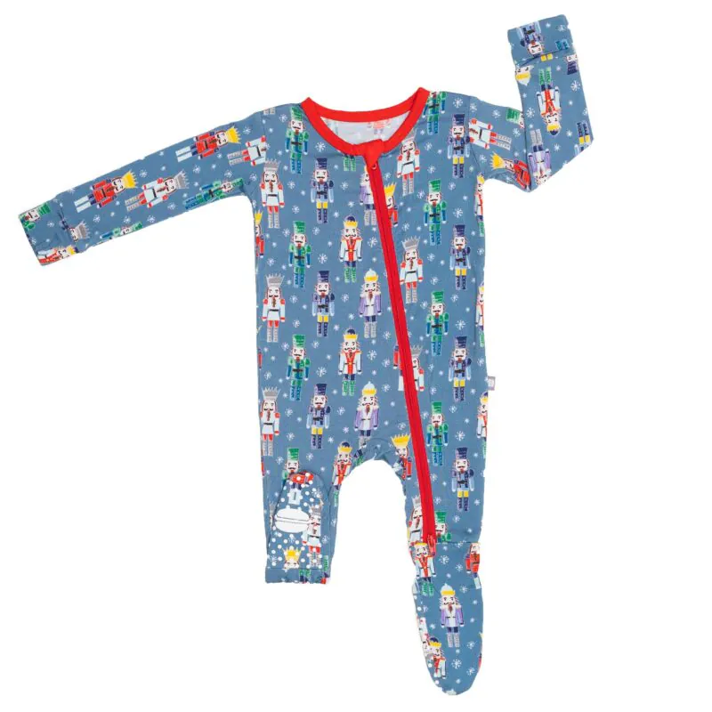 Nutcracker Bamboo Viscose Footsie from macaron+me