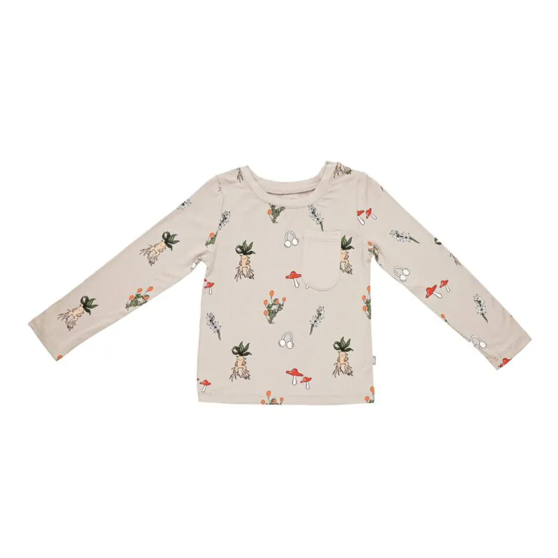 Long Sleeve Toddler Tee in Herbology from Kyte BABY
