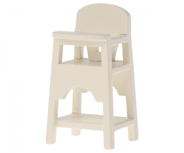 High Chair for Mouse in Off White from Maileg