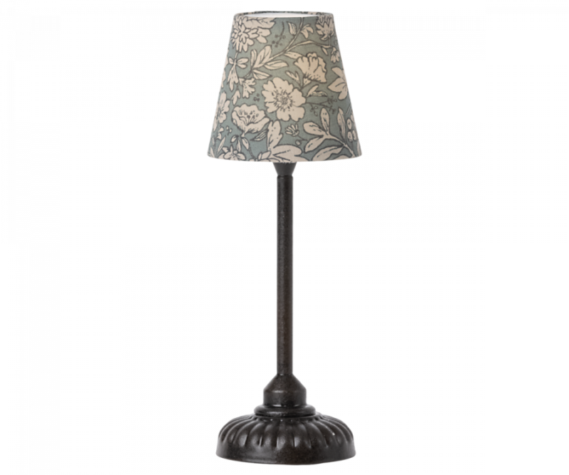 Maileg Vintage Floor Lamp in Anthracite for Mouse