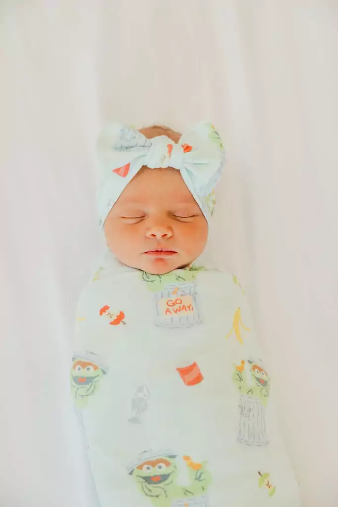 Oscar the Grouch Knit Swaddle Blanket from Copper Pearl