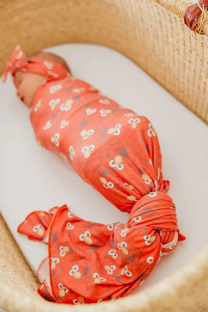 Elmo Knit Swaddle Blanket from Copper Pearl