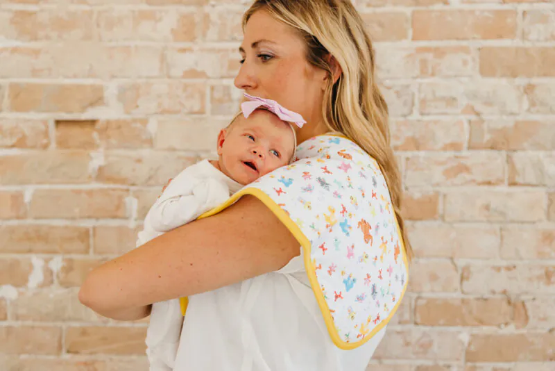 Abby and Pals Burp Cloth Set 3-Pack made by Copper Pearl