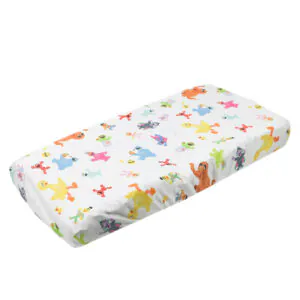 Copper Pearl Sesame Friends Changing Pad Cover