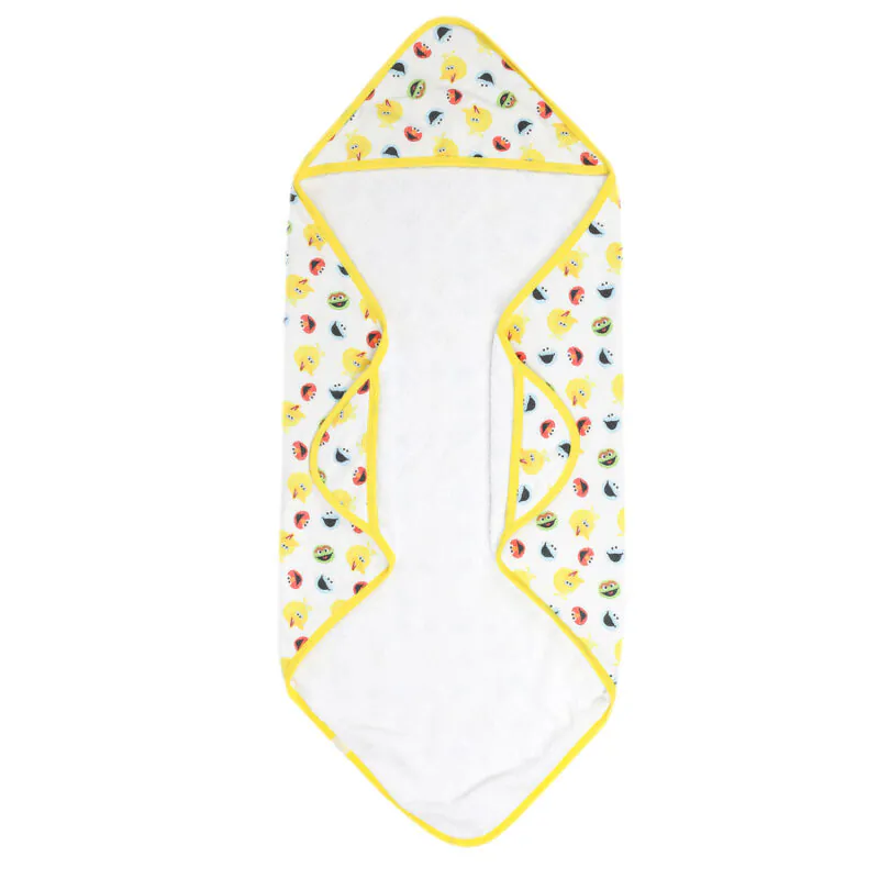 Sesame Scribbles Hooded Towel from Copper Pearl