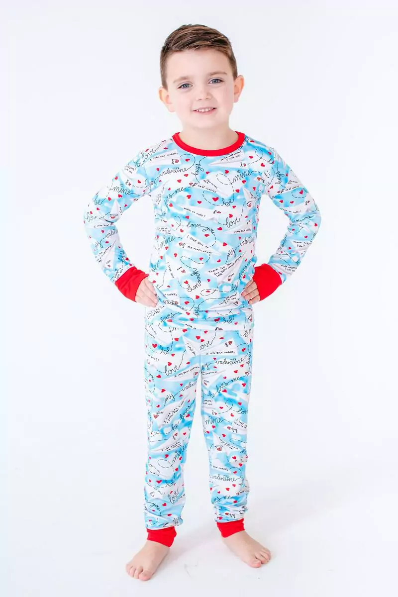 Liam Bamboo Viscose Two-Piece Pajamas from Birdie Bean