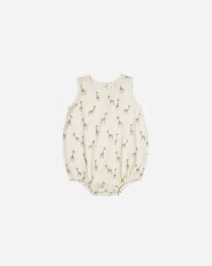 Rylee & Cru Bubble Onesie in Giraffes