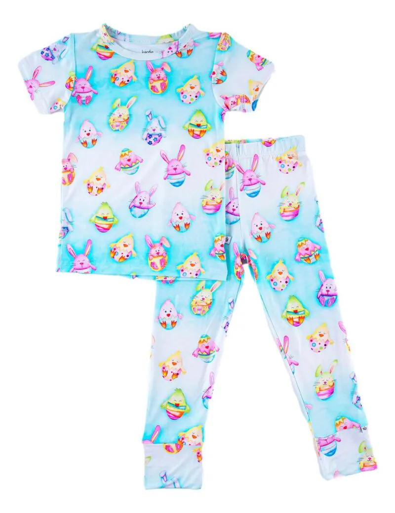 Elijah Bamboo Viscose Two-Piece Pajamas available at Blossom