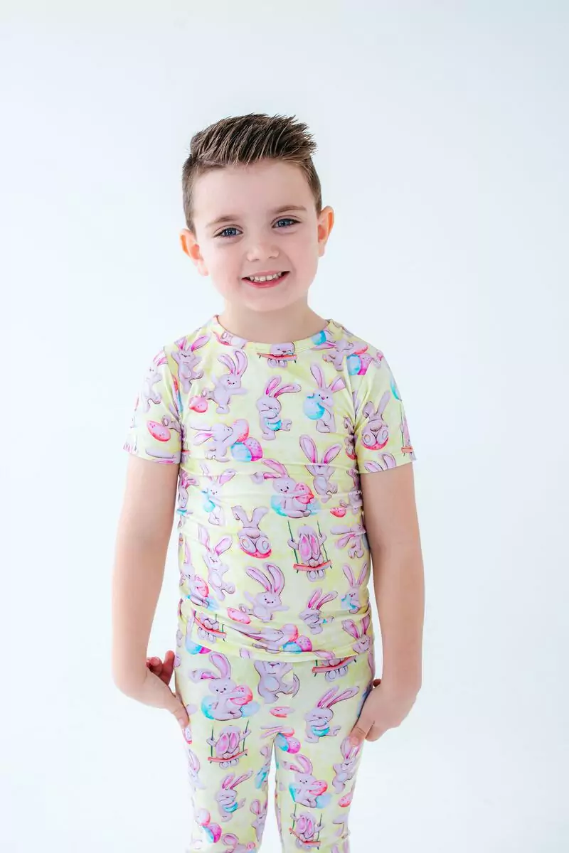 Oliver Bamboo Viscose Two-Piece Pajamas from Birdie Bean