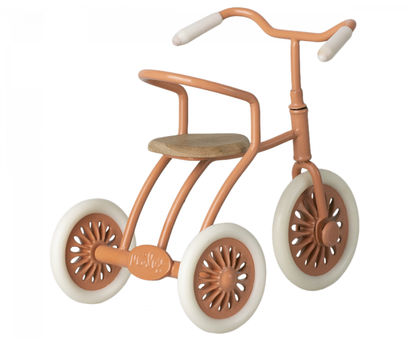 Abri à tricycle for Mouse in Coral made by Maileg