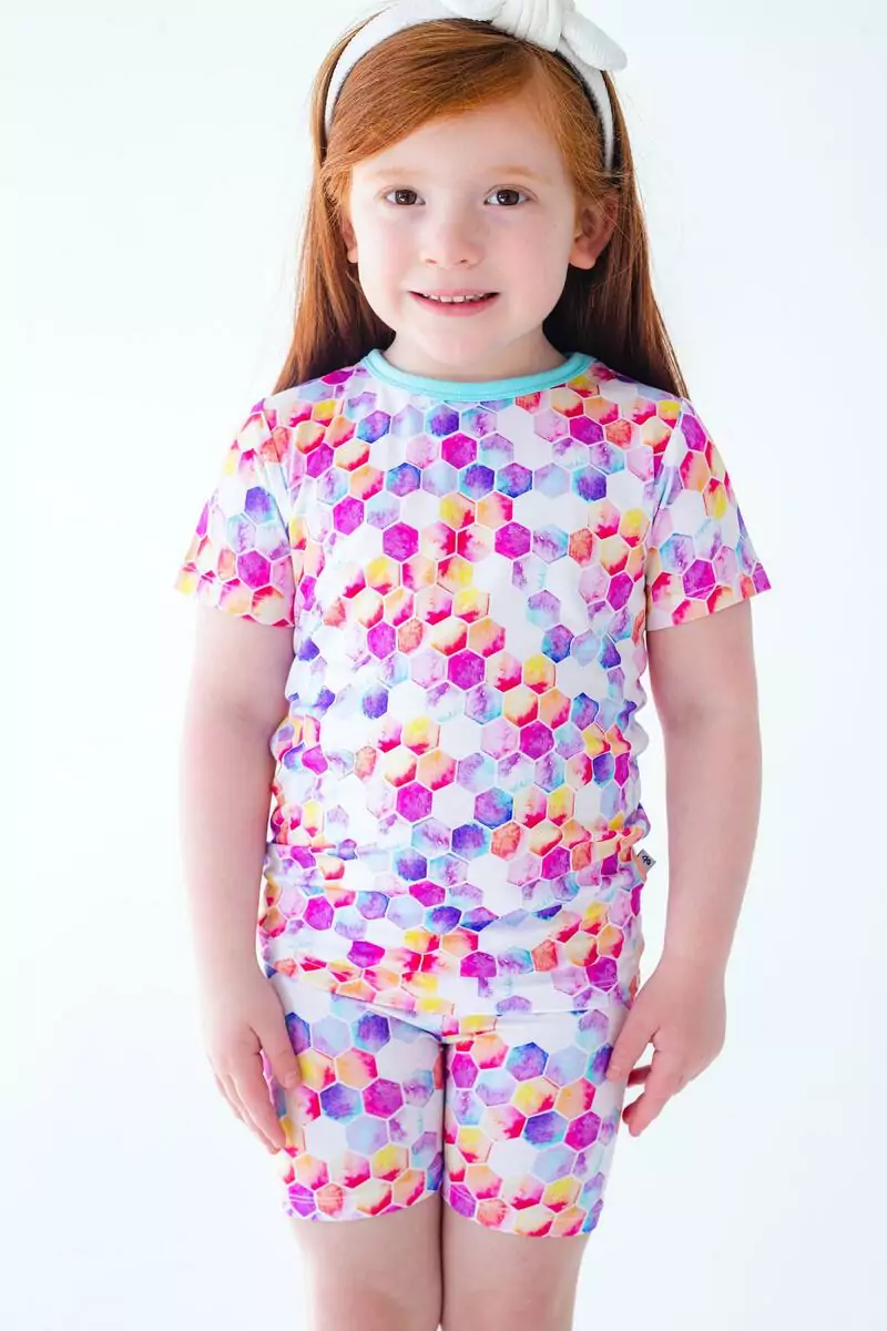 Beatrice Bamboo Viscose Short Sleeve and Shorts Pajama Set from Birdie Bean