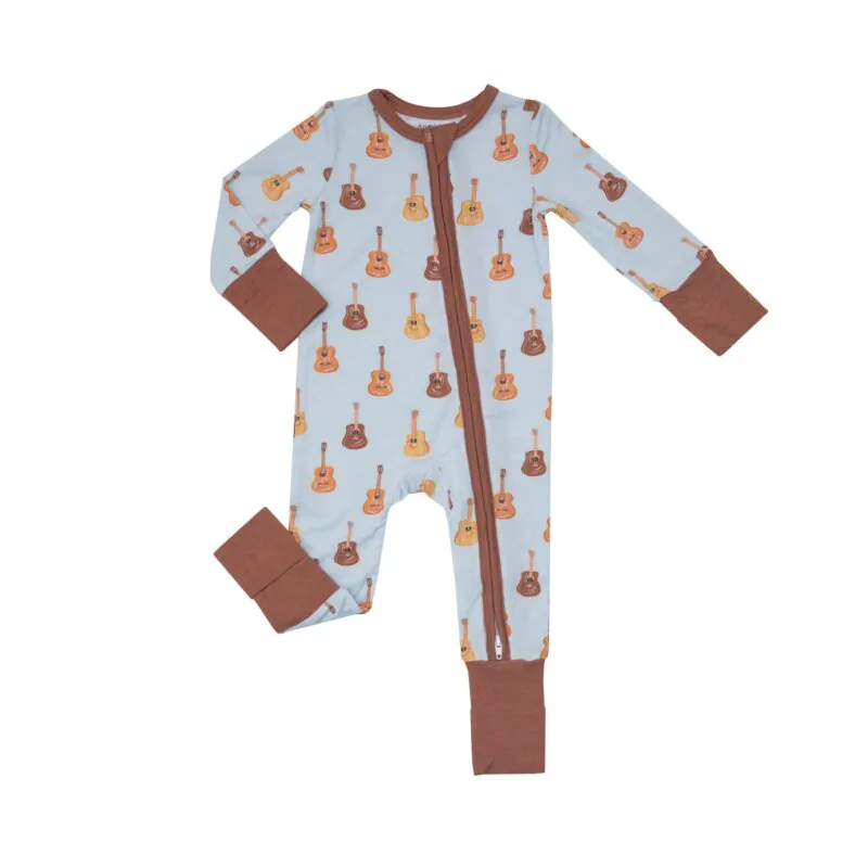 Angel Dear Acoustic Guitars Bamboo Viscose Zipper Romper