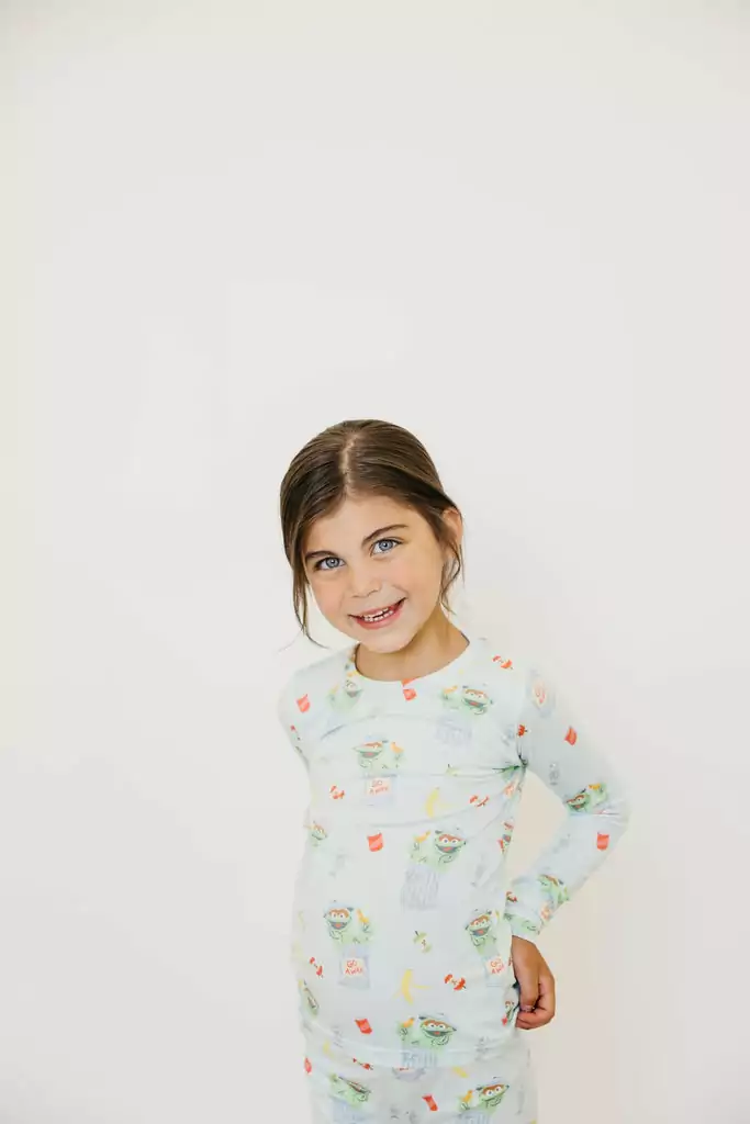 Oscar the Grouch Two-Piece Pajamas from Copper Pearl