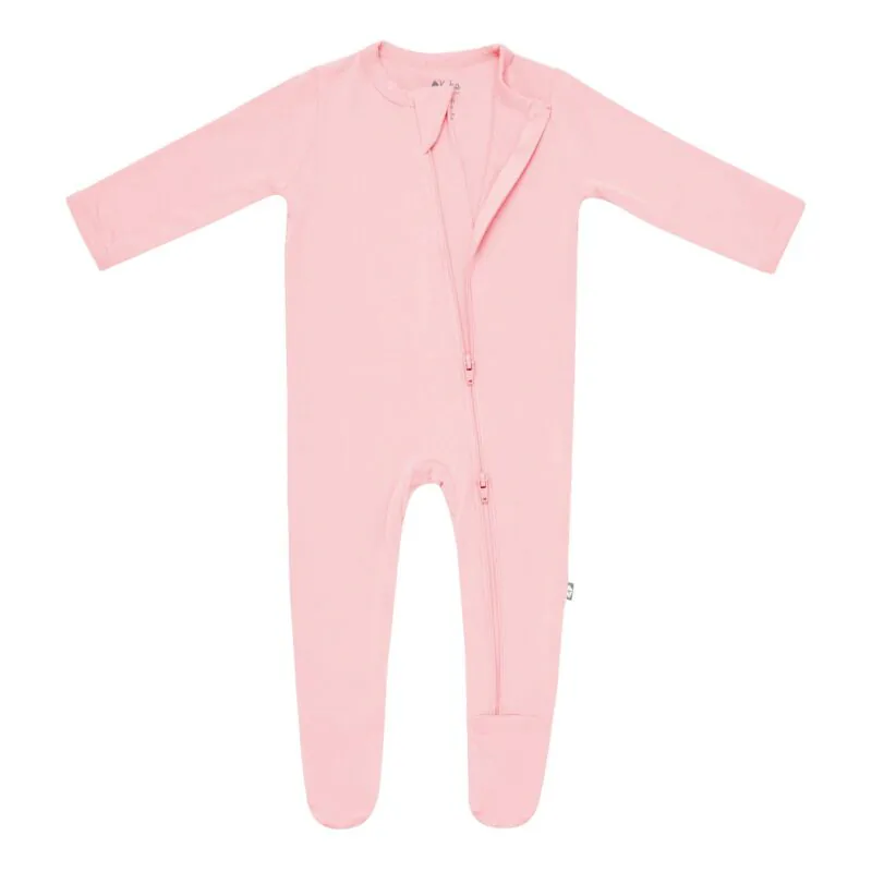 Zippered Footie in Crepe