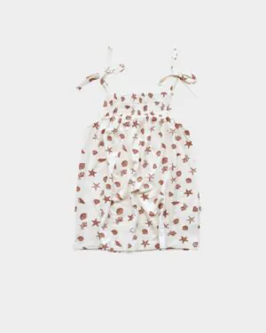 babysprouts Smocked Summer Dress in Seashells